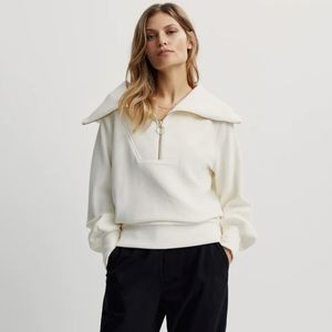 Varley Vine Pullover, White, L, GUC